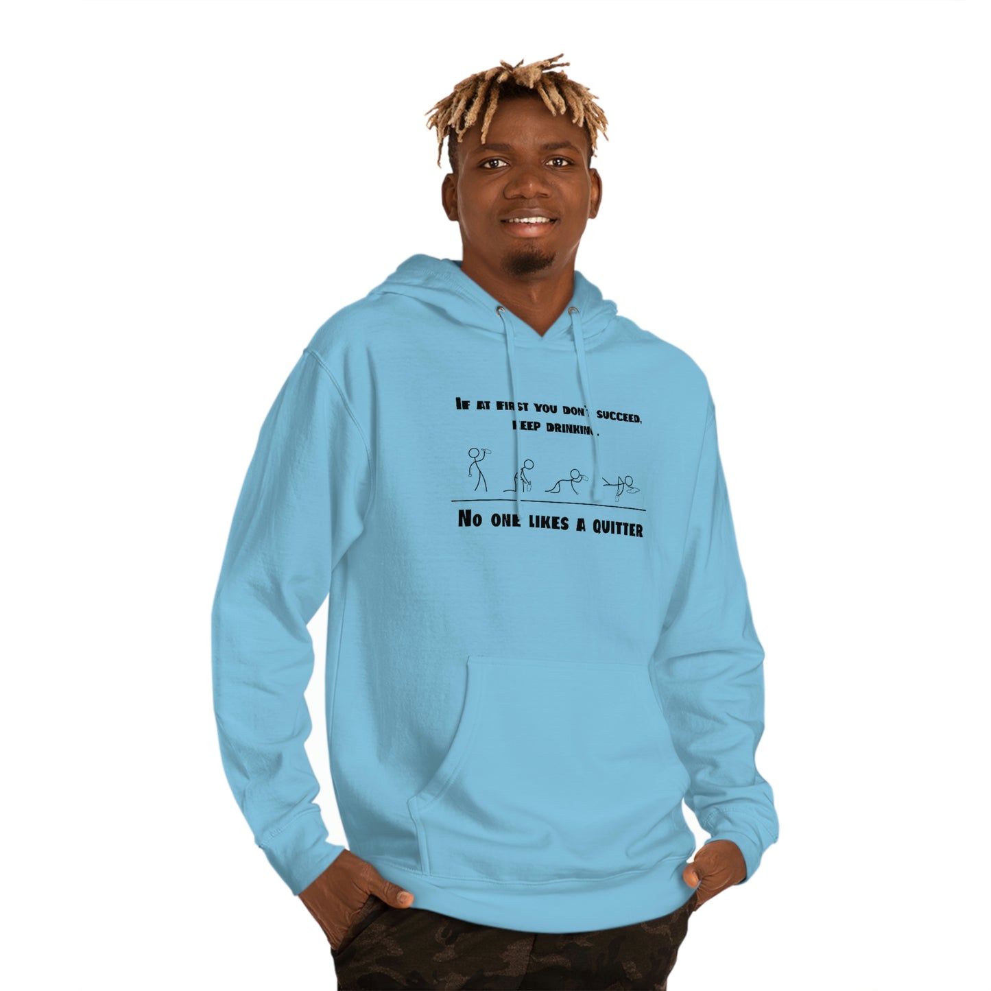 If at first you don't succeed (Unisex Hooded Sweatshirt)