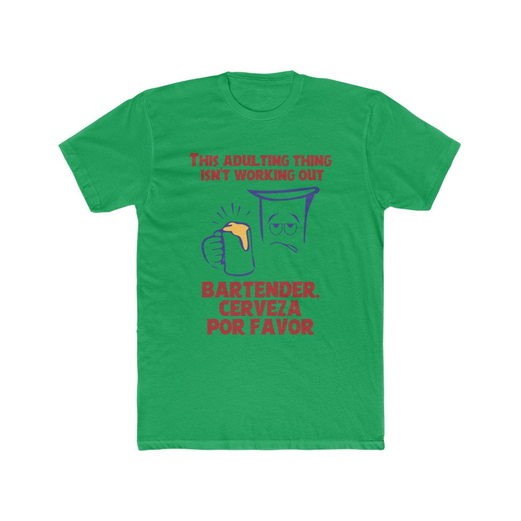 Adulting-Sucks-T-Shirt-Green-Front