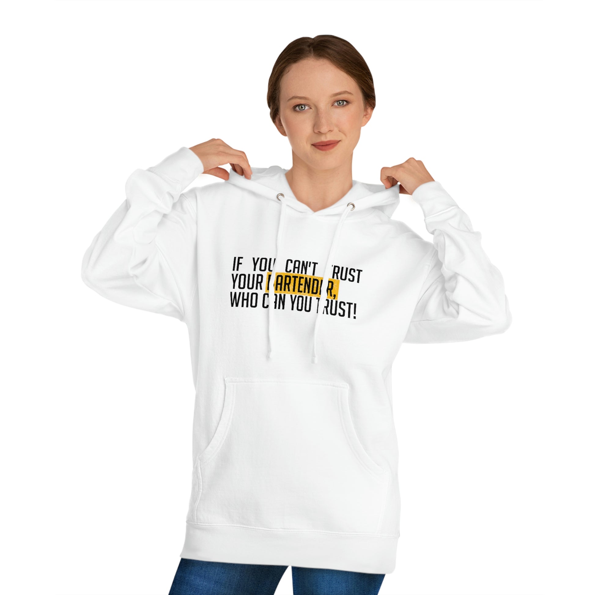 Bartender-Hoodie-White-Front-Figure1