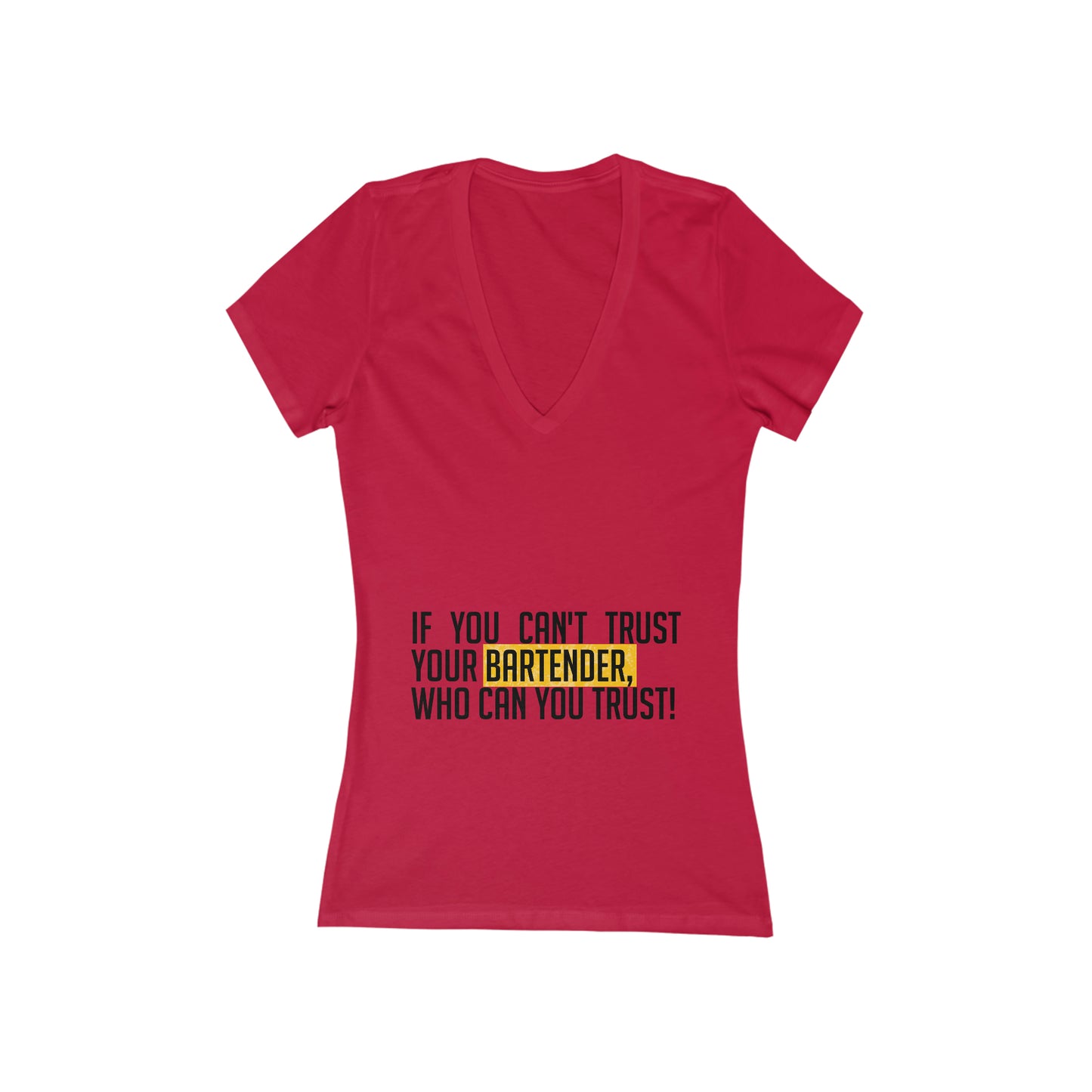 Bartender-V-Neck-Red-Front