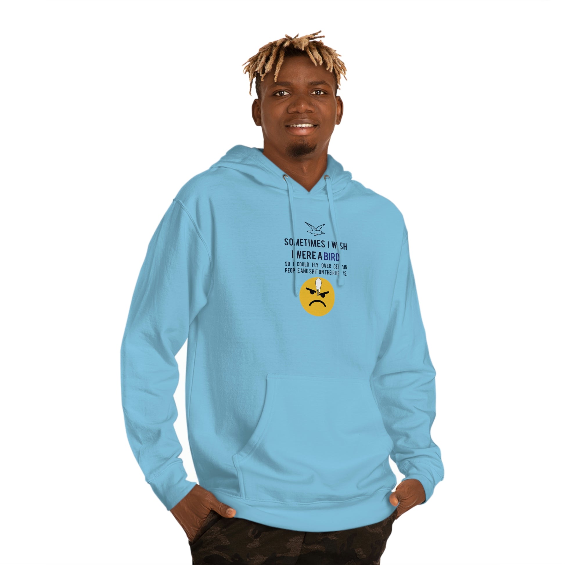 Bird Sh*t-Hoodie-Blue-Front-Figure2