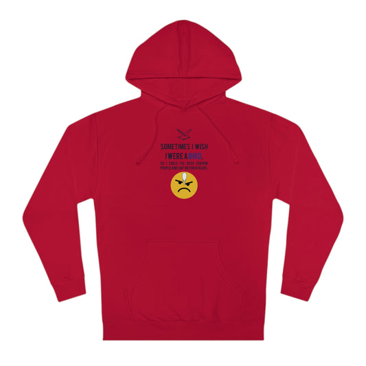 Bird Sh*t-Hoodie-Red-Front