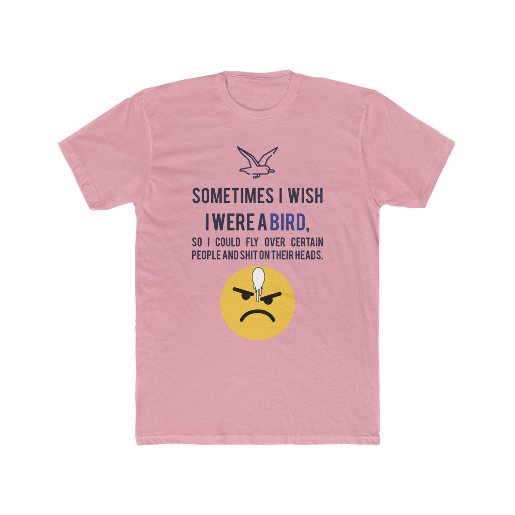 Bird Sh*t-T-Shirt-Pink-Front