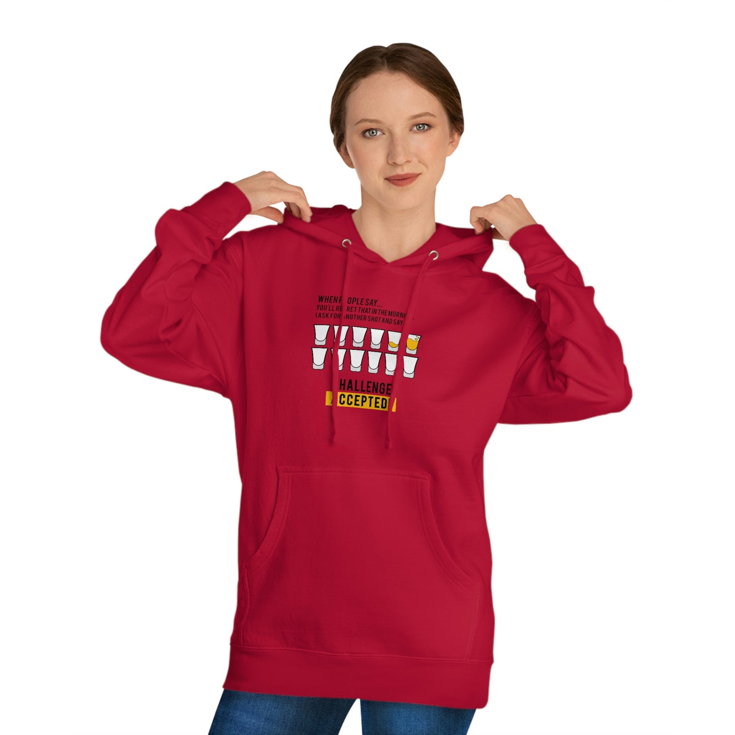 Challenge-Accepted-Hoodie-Red-Front-Figure1