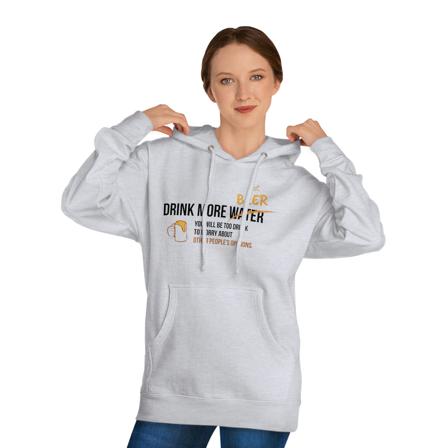 Drink-Beer-Hoodie-Grey-Front-Figure