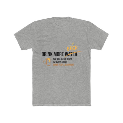 Drink-Beer-T-Shirt-Grey-Front