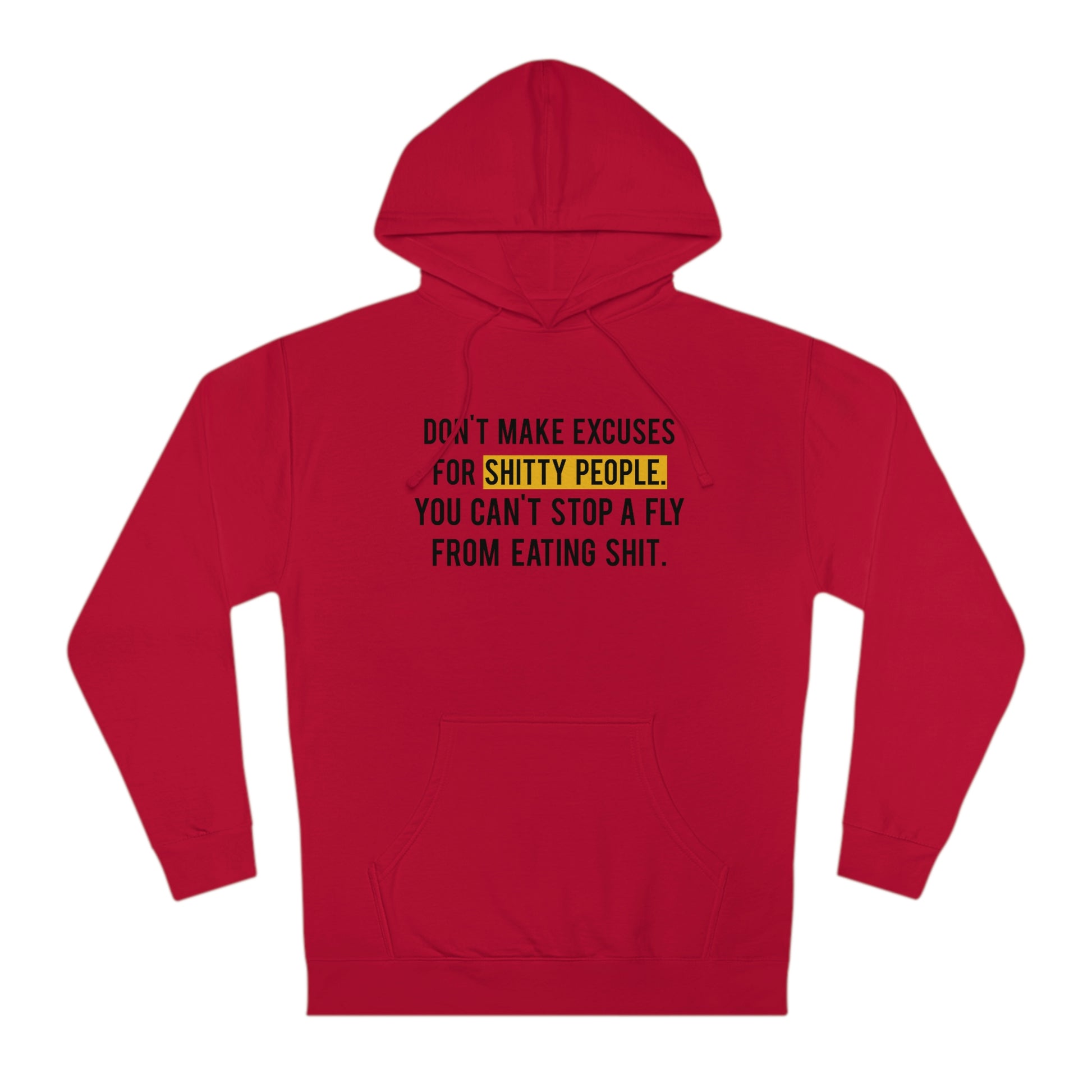 Excuses-Hoodie-Red-Front