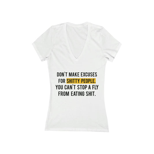 Excuses-V-Neck-White-Front