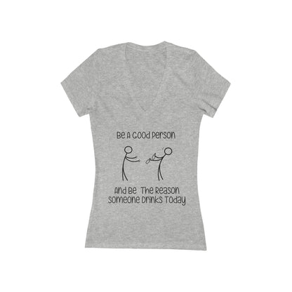 Good-Person-V-Neck-Grey-Front