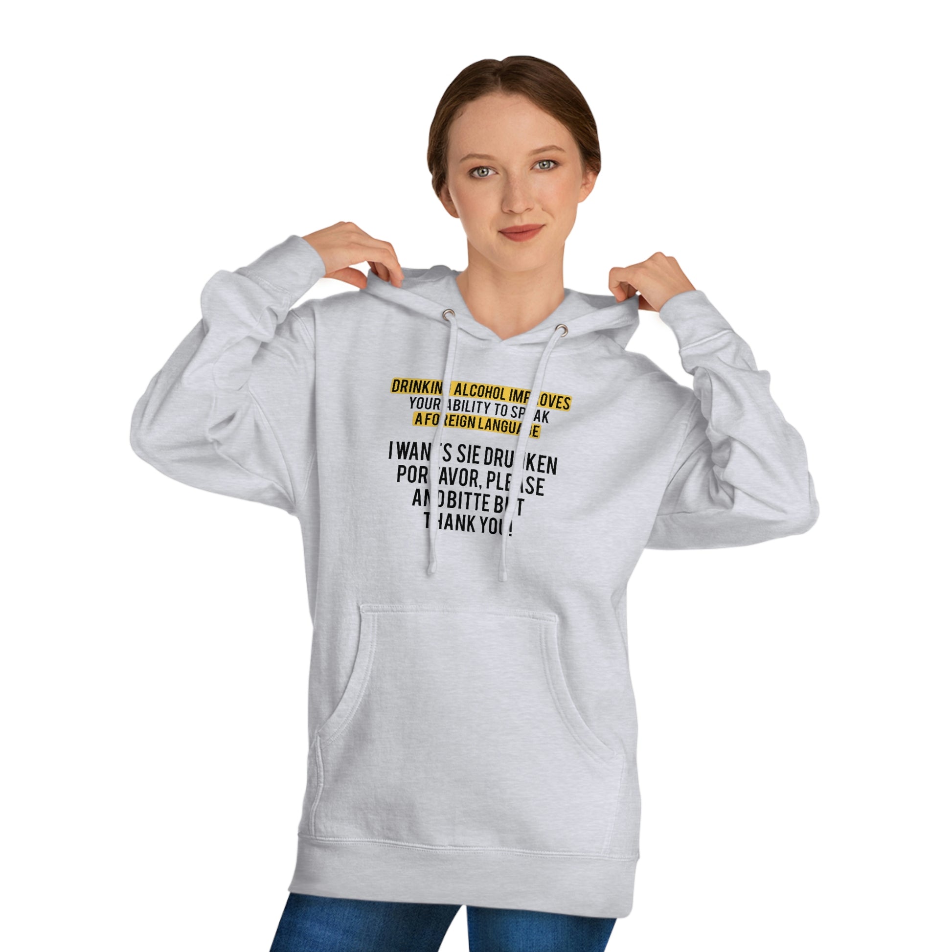 Language-Skills-Hoodie-Grey-Front-Figure1