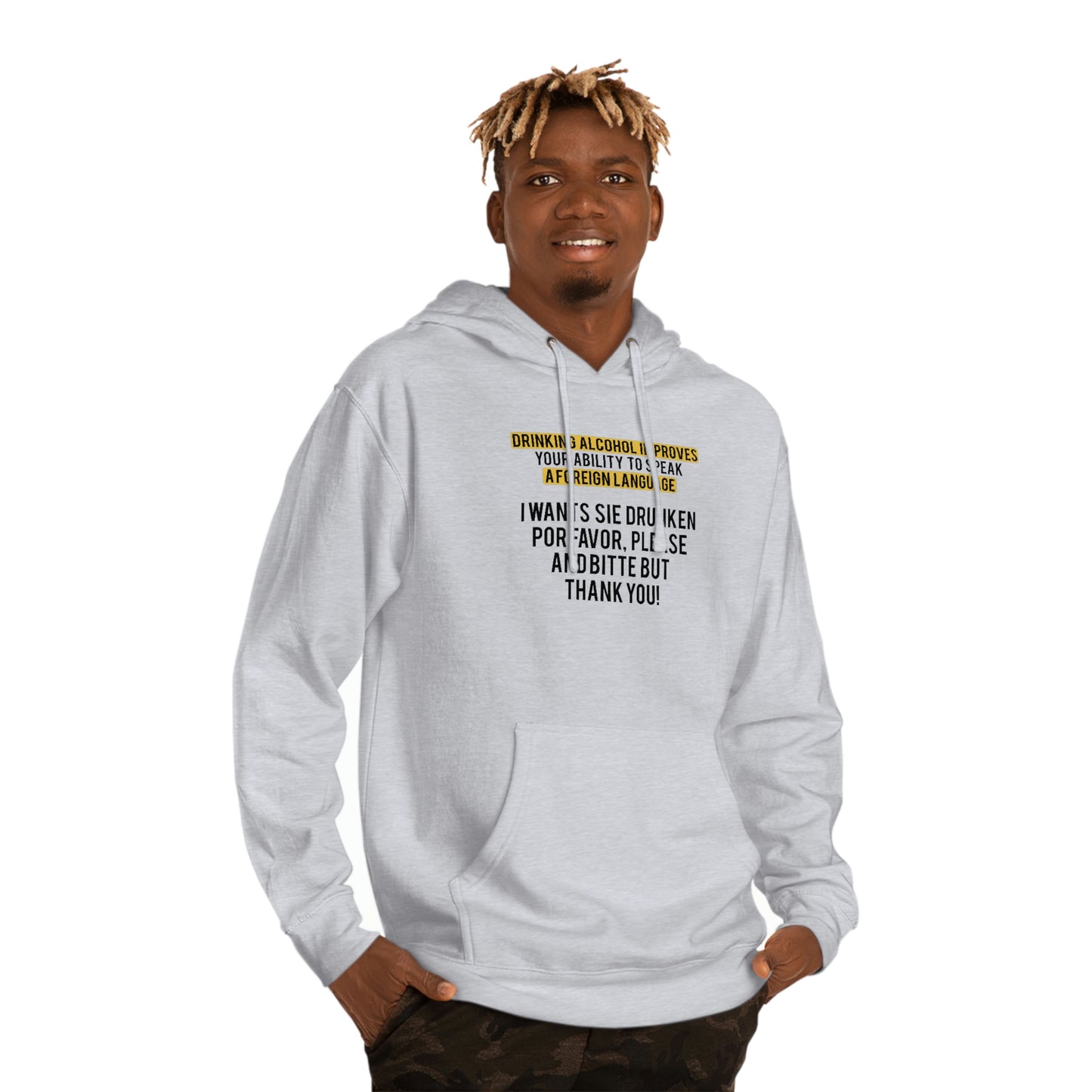 Language-Skills-Hoodie-Grey-Front-Figure2