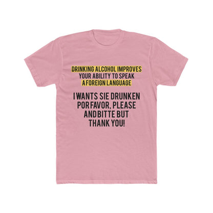 Language-Skills-T-Shirt-Pink-Front