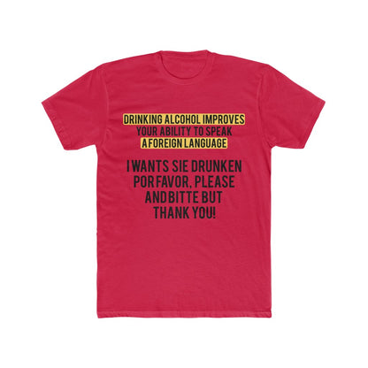 Language-Skills-T-Shirt-Red-Front