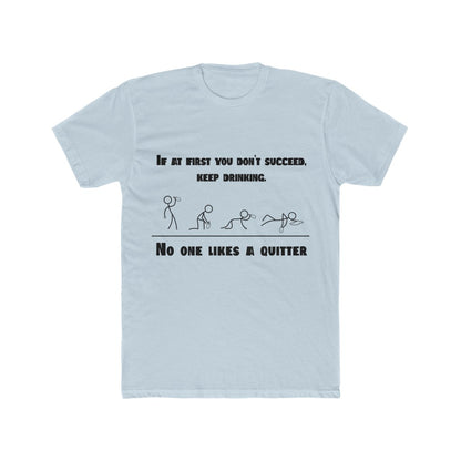 Quitter-T-Shirt-Blue-Front