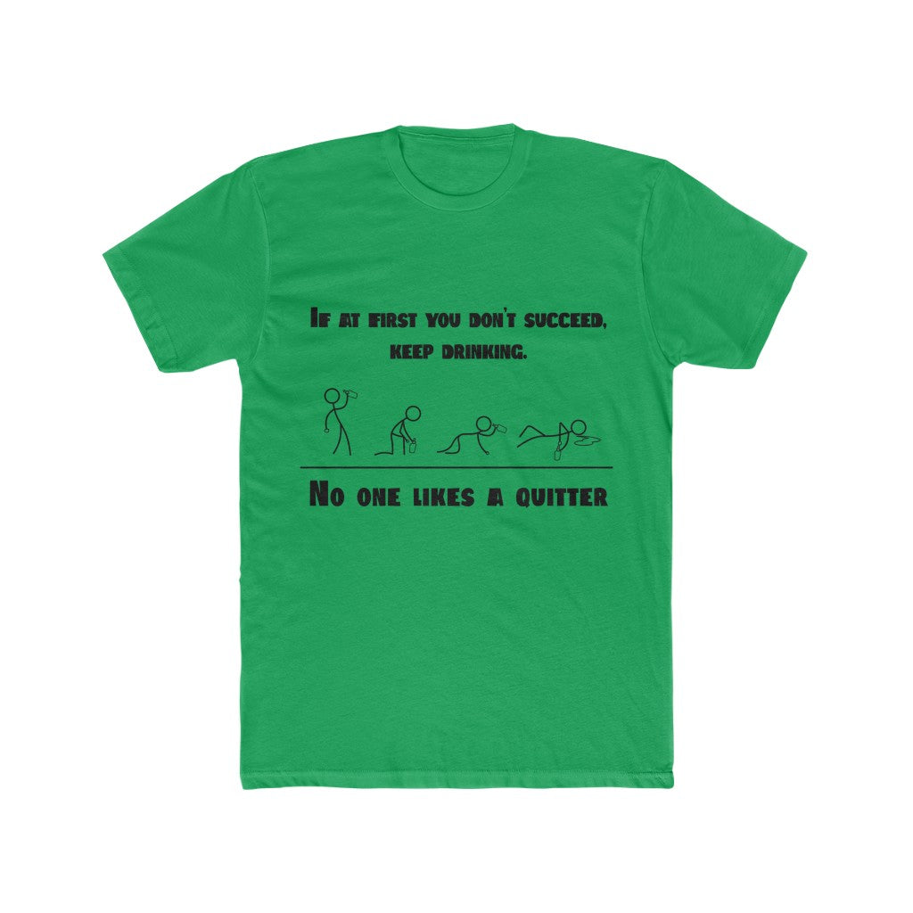 Quitter-T-Shirt-Green-Front