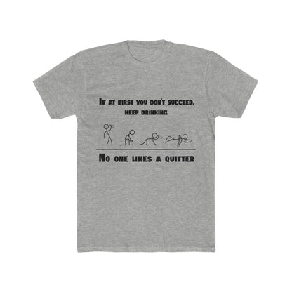 Quitter-T-Shirt-Grey-Front