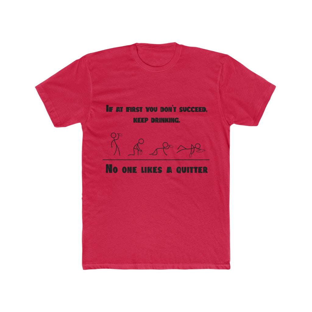 Quitter-T-Shirt-Red-Front