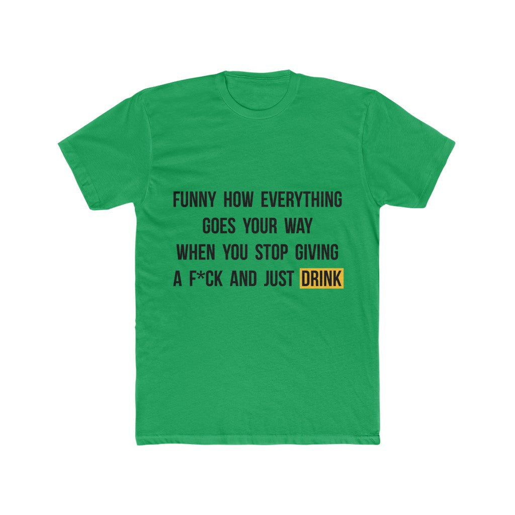 Stop-Giving-F-T-Shirt-Green-Front