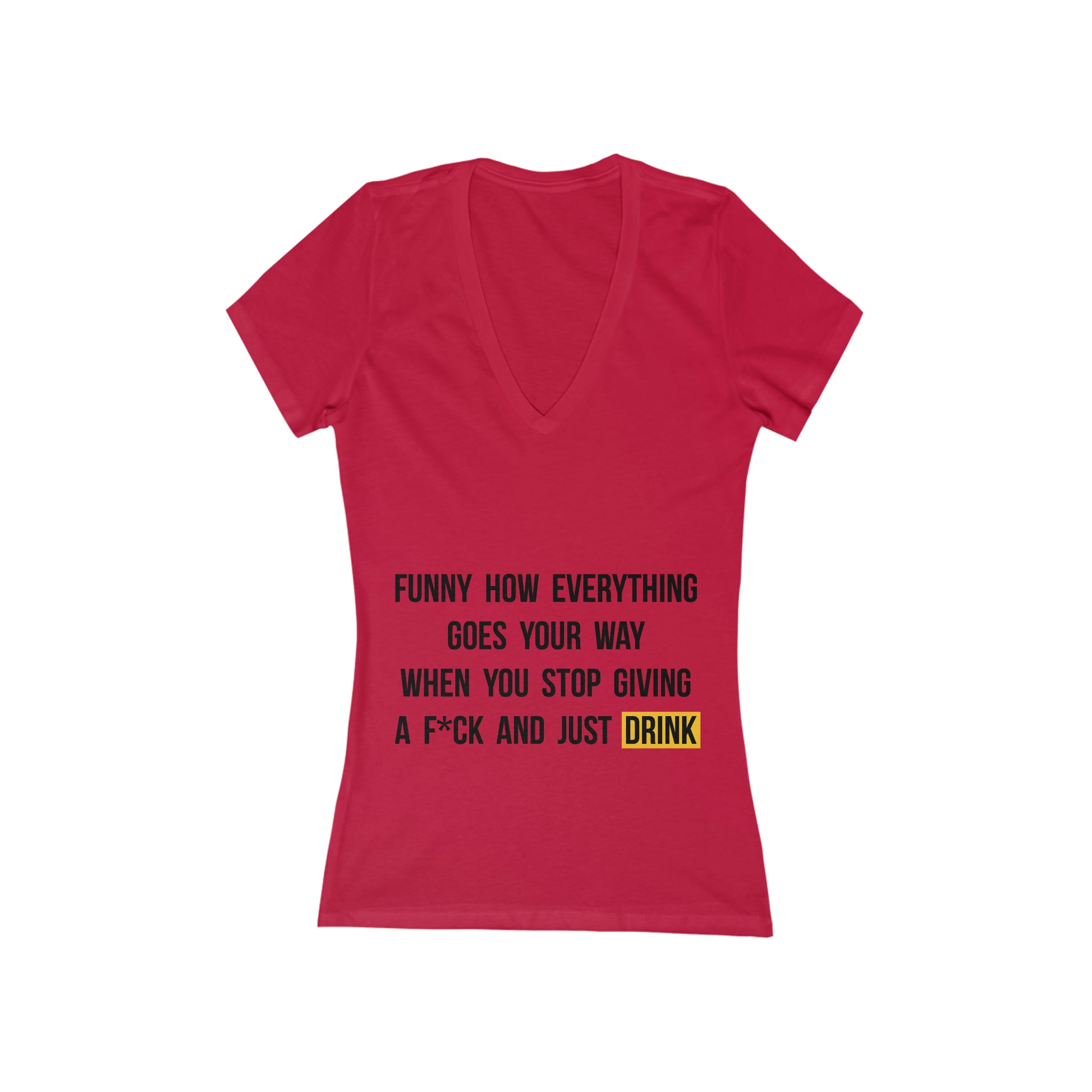 Stop-Giving-F-V-Neck-Red-Front