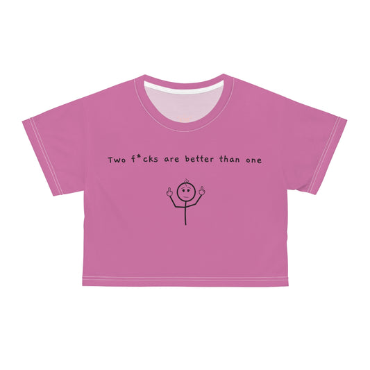 Two-F*cks-Crop-Pink-Front