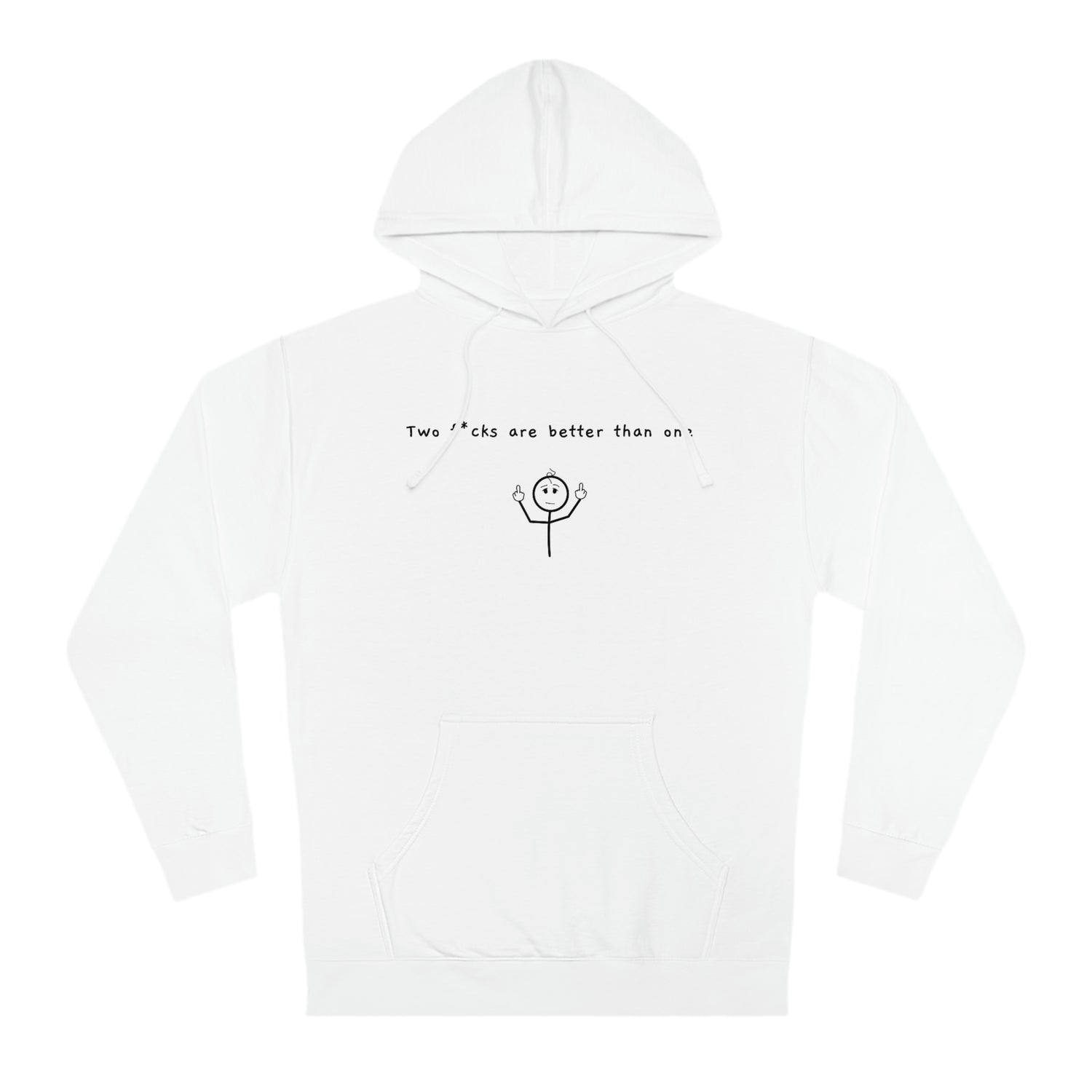 Two-F*cks-Hoodie-White-Front