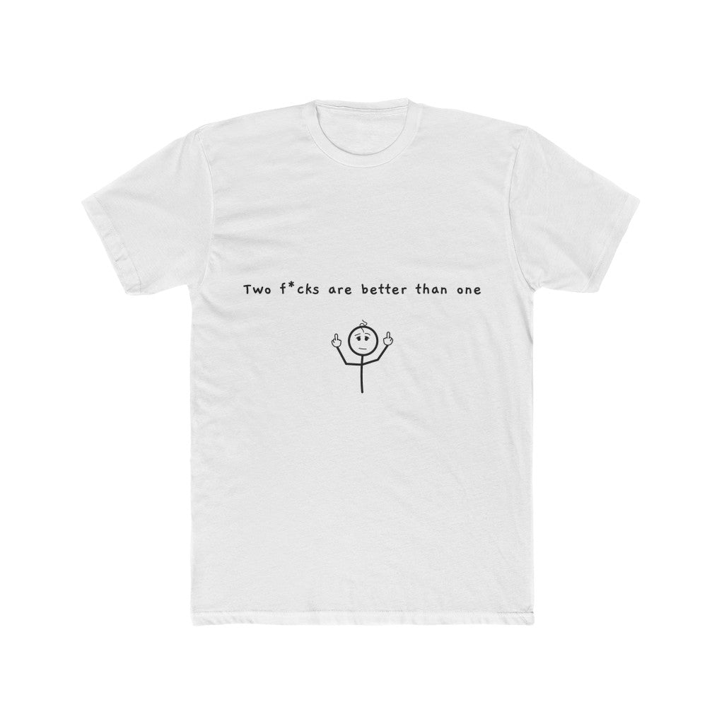 Two-F*cks-T-Shirt-White-Front