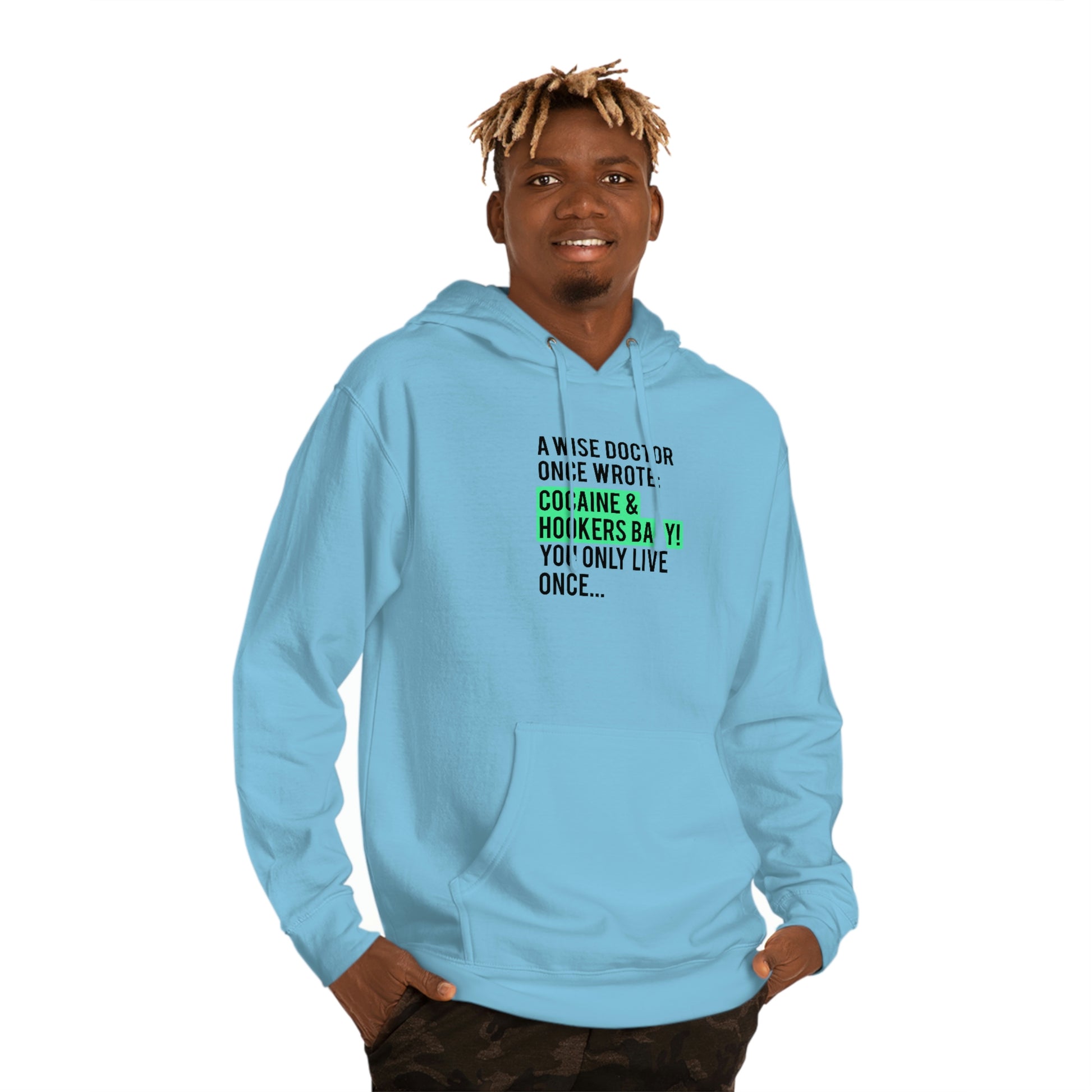 YOLO-Hoodie-Blue-Front-Figure2